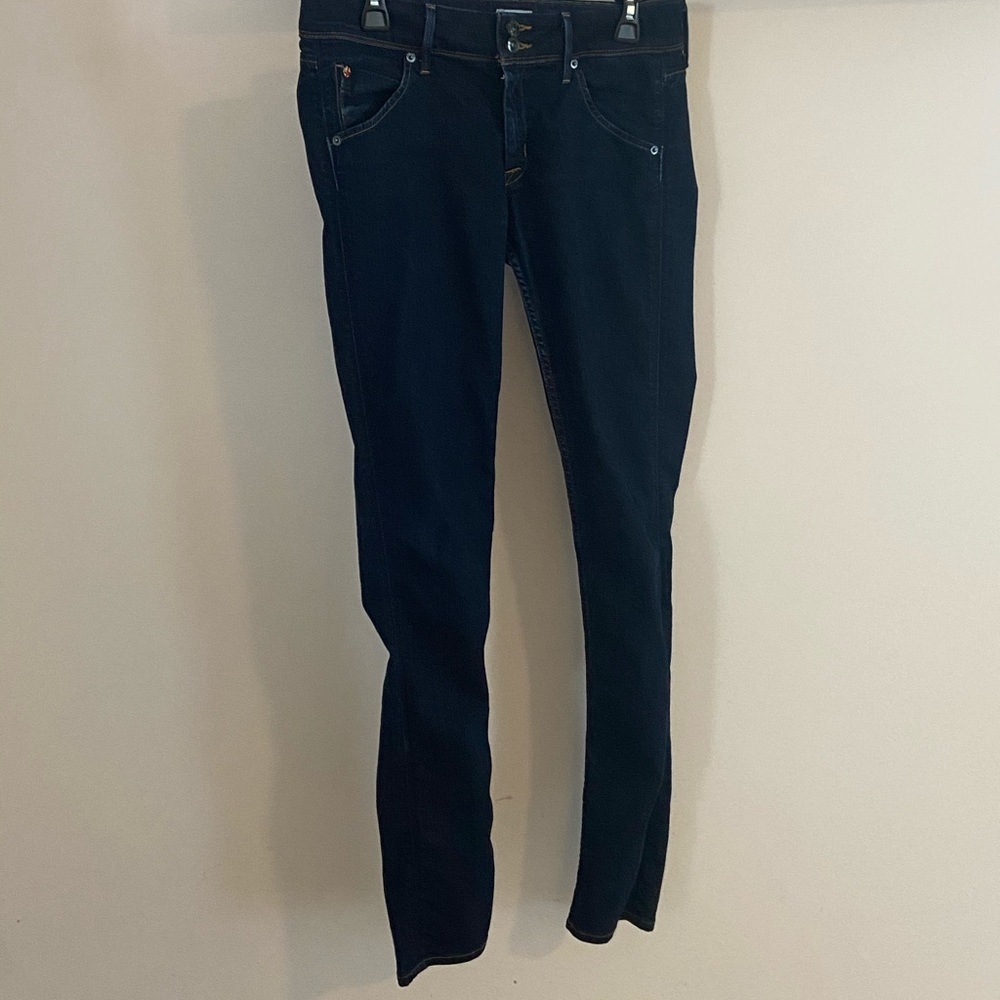 Hudson- “Collin Flap-pocket” mid-rise skinny jeans